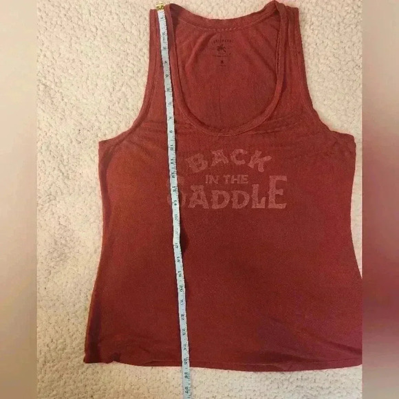 Idyllwind Rusty Red Sleeveless Scoop Neck Top, medium - Picture 5 of 6